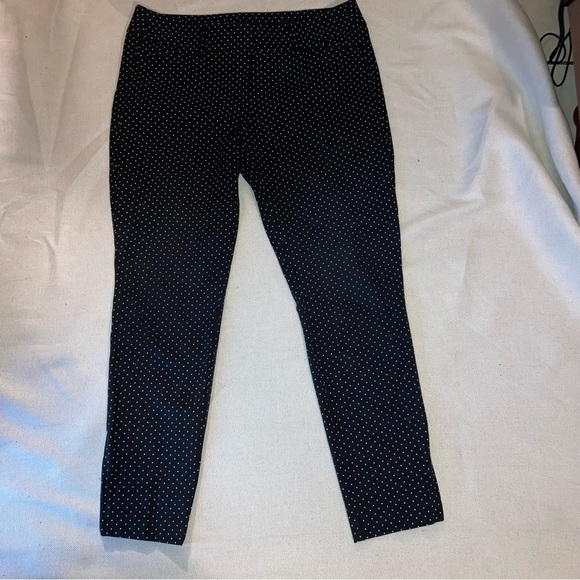 Ann Taylor loft black and cream polka dot ankle trousers - Picture 1 of 3